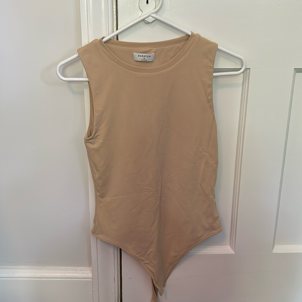 Babaton beige bodysuit